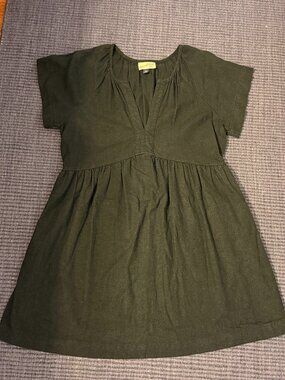 Universal Thread Black Babydoll Dress Short Sleeve Size M